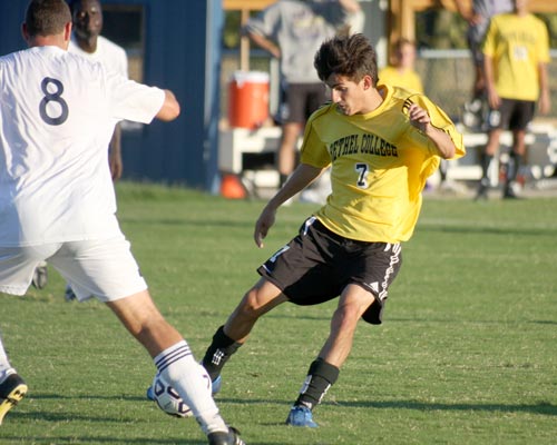 Mario Vila Boa scored two goals in Bethel's 3-1 win over Mid-Continent University